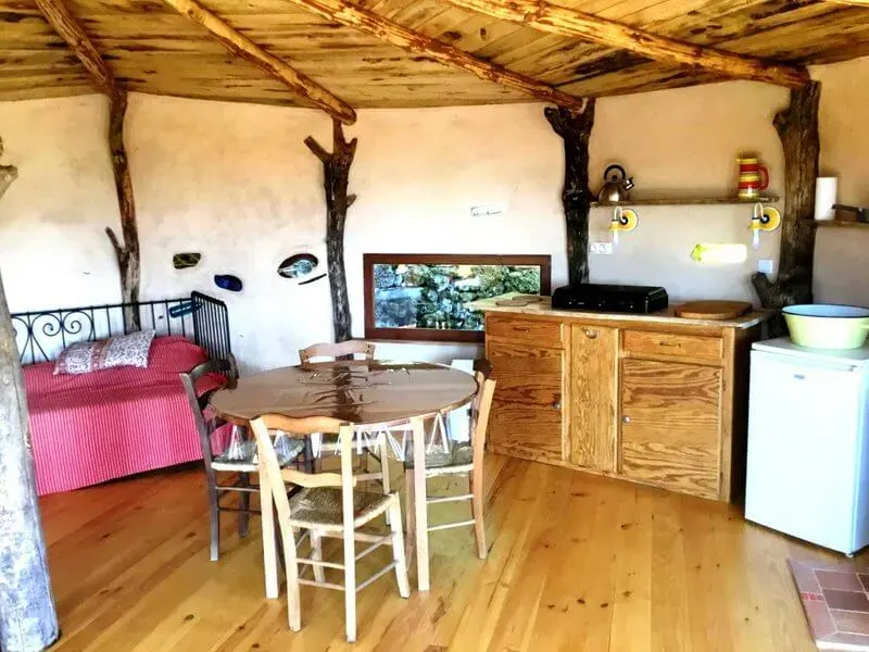 Safari hut interieur